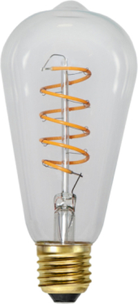 LED-lampa E27 ST64 Decoled Spiral Clear 3-step memory