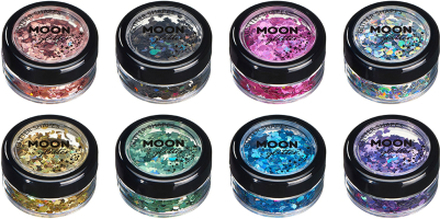 Moon Creations Holographic Glitter Shapes - Lila