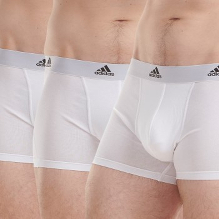 adidas 3P Active Flex Cotton Trunk Hvid bomuld Medium Herre