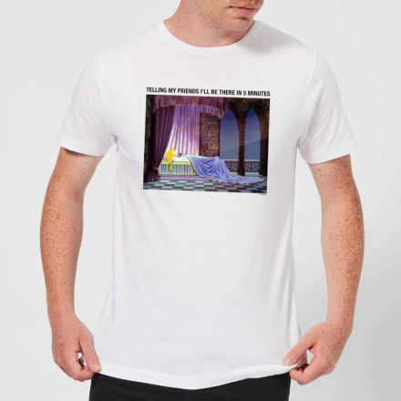 Disney Sleeping Beauty I'll Be There In Five Men's T-Shirt - White - S