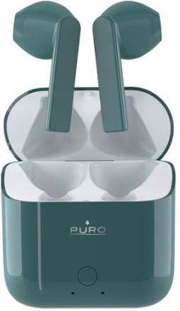 Puro, ICON POD, Bluetooth Earphones w/charging case, Green