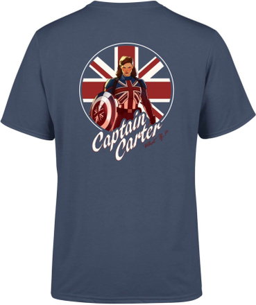 Marvel Captain Carter Men's T-Shirt - Navy - M