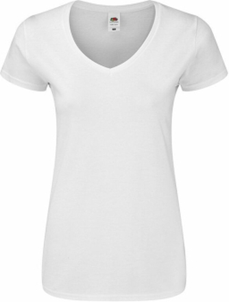 Kortærmet T-shirt til Kvinder 141319 100% bomuld Hvid S