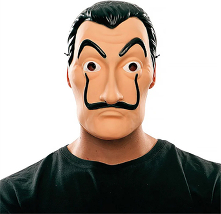 Salvador Dali Maske - Papirhuset - La Casa de Papel - Money Heist Mask