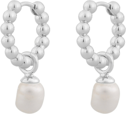 Arizona Small Ring Pendant Ear Accessories Jewellery Earrings Hoops Sølv SNÖ Of Sweden*Betinget Tilbud