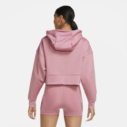 Nike Therma Women's Cropped Pullover Training Hoodie - Pink