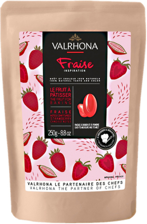 Valrhona Inspiration Jordbær sjokolade, 250 g