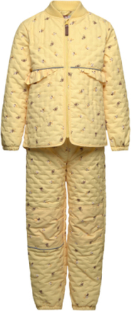 Thermal Set - Girls Outerwear Thermo Outerwear Thermo Sets Gul CeLaVi*Betinget Tilbud