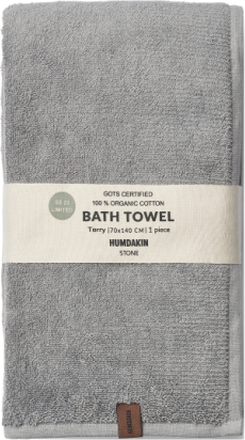 Terry Bath Towel Home Textiles Bathroom Textiles Towels & Bath Towels Bath Towels Grey Humdakin