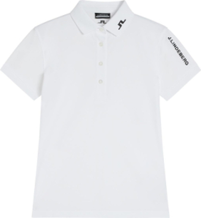 Tour Tech Golf Polo T-shirts & Tops Polos Hvit J. Lindeberg*Betinget Tilbud