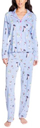 PJ Salvage Playful Prints Pyjama Ljusblå X-Small Dam