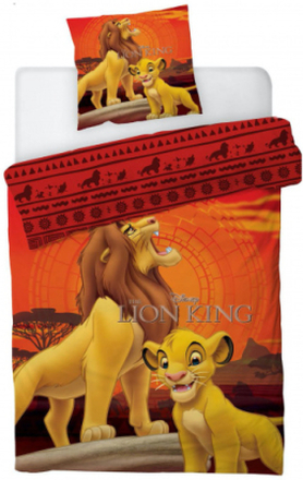 Disney dekbedovertrek Lion King 140 x 200 cm polyster oranje