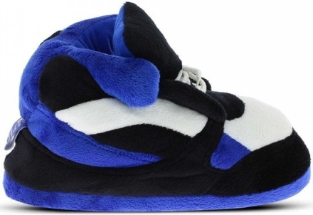 Sneakers sloffen/pantoffels blauw/zwart/wit voor volwassenen