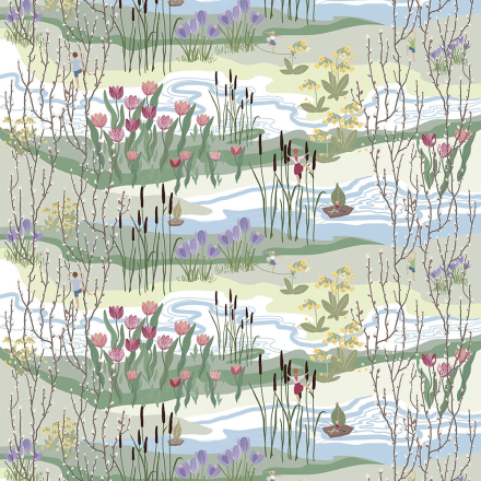 Naturens Lycka Pastell Tyg Arvidssons Textil
