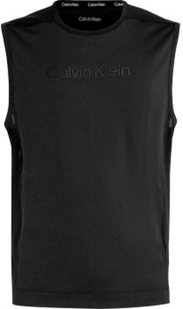 Calvin Klein Sport Logo Tank Top Sort polyester Medium Herre