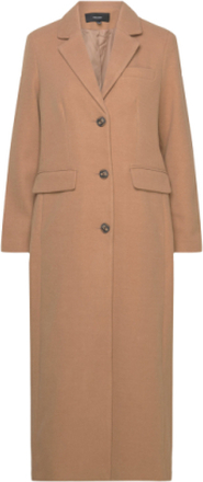 Vmvincemilan Long Coat Boos Cp Outerwear Coats Winter Coats Beige Vero Moda