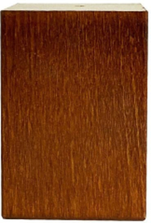 Bruine vierkanten houten meubelpoot 7 cm