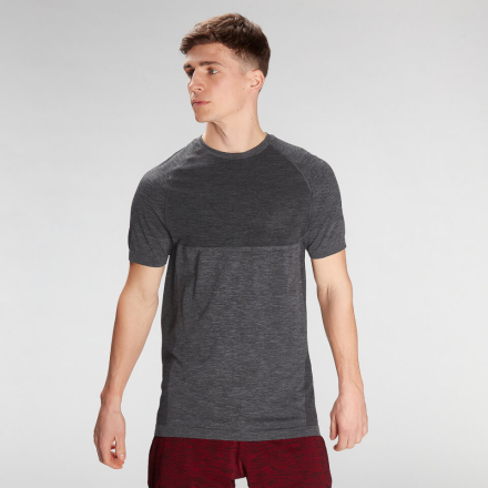 MP Essentials Seamless Short Sleeve T-Shirt til mænd – Storm Grey Marl - S