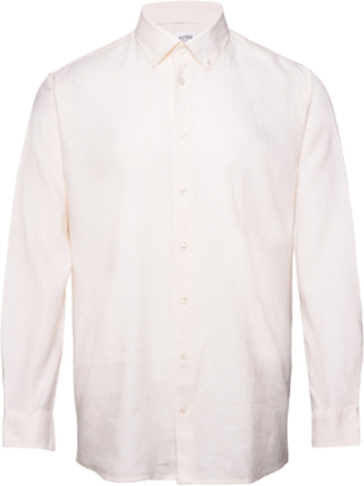 Slhregpure-Linen Shirt Ls Button Down B Tops Shirts Casual White Selected Homme