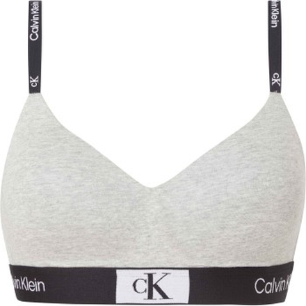 Calvin Klein Bh CK96 String Bralette Lysegrå bomuld X-Large Dame