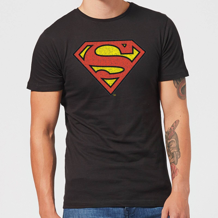Originals Official Superman Crackle Logo Men's T-Shirt - Black - XS
