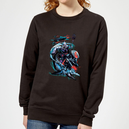 Aquaman Black Manta & Ocean Master Women's Sweatshirt - Black - S - Black