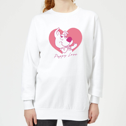 Scooby Doo Puppy Love Women's Sweatshirt - White - XL - White