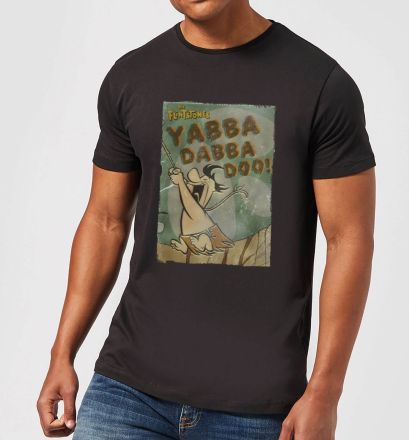 The Flintstones Yabba Dabba Doo! Men's T-Shirt - Black - XL