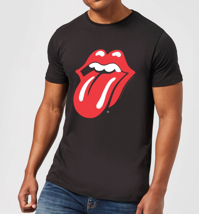 Rolling Stones Classic Tongue Men's T-Shirt - Black - XXL