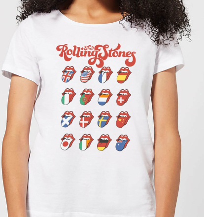 Rolling Stones International Licks Women's T-Shirt - White - XL