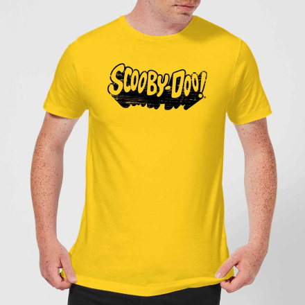 Scooby Doo Retro Mono Logo Men's T-Shirt - Yellow - M