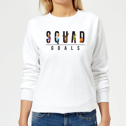 Scooby Doo Squad Goals Women's Sweatshirt - White - XL
