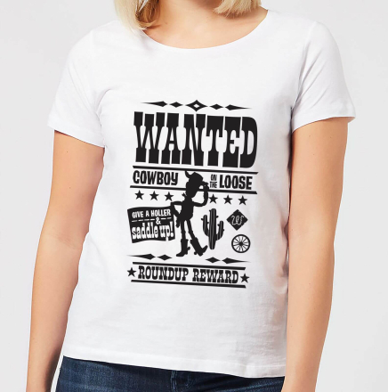 Toy Story Wanted Poster Women's T-Shirt - White - XXL - White