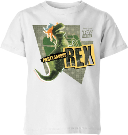 Toy Story Partysaurus Rex Kids' T-Shirt - White - 11-12 Years - White