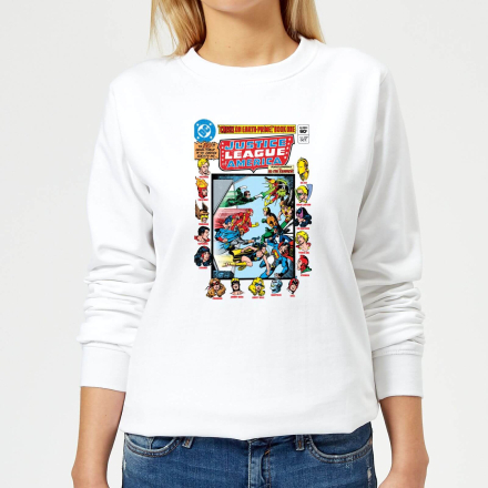 Justice League Crisis On Earth-Prime Cover Women's Sweatshirt - White - XS - White