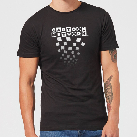 Cartoon Network Logo Fade Men's T-Shirt - Black - 3XL