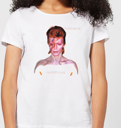 David Bowie Aladdin Sane Cover Women's T-Shirt - White - XXL
