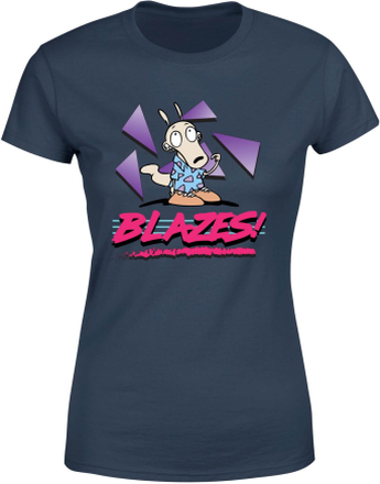 Rockos Modern Life Blazes! Women's T-Shirt - Navy - XL - Navy