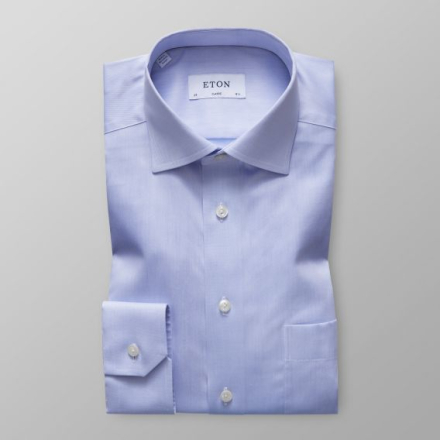 Eton Classic fit Ljusblå skjorta - Signature twill