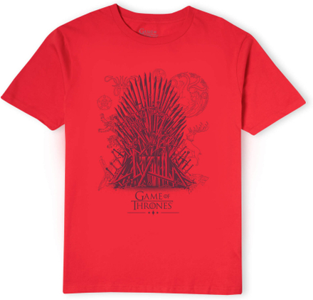 Game of Thrones The Iron Throne Men's T-Shirt - Red - XL - Red