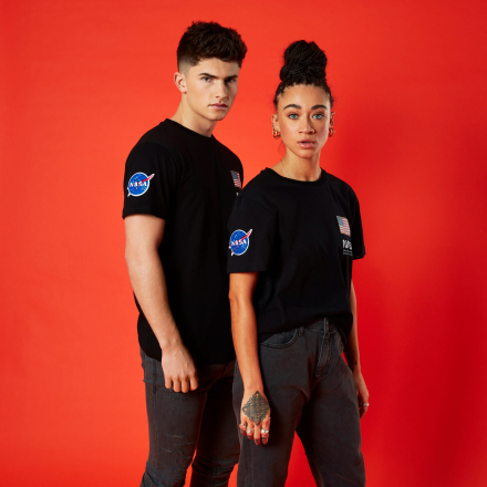 NASA Base Camp Unisex T-Shirt - Black - XS