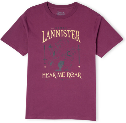 Game of Thrones House Lannister Men's T-Shirt - Burgundy - XXL - Burgundy