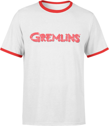 Gremlins Retro Logo T-Shirt - White/Red Ringer - S