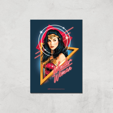 Wonder Woman Welcome To The 80s Giclee Art Print - A3 - Print Only