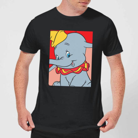 Disney Dumbo Portrait Men's T-Shirt - Black - XL