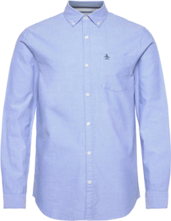 Long Sleeved Cotton Oxford Shirt Skjorte Uformell Blå Original Penguin*Betinget Tilbud