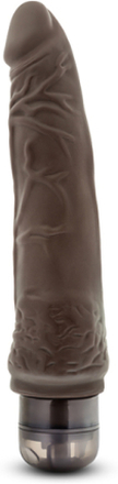 Dr. Skin Cock Vibe 7 Chocolate 21,5 cm Dildo med vibrator