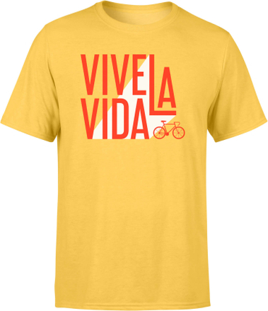 Vive La Vida Men's Yellow T-Shirt - XL - Yellow