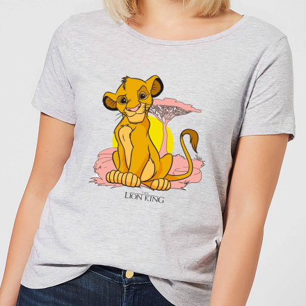 Disney Lion King Simba Pastel Women's T-Shirt - Grey - XXL