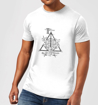 Harry Potter Three Dragons White Men's T-Shirt - White - XL